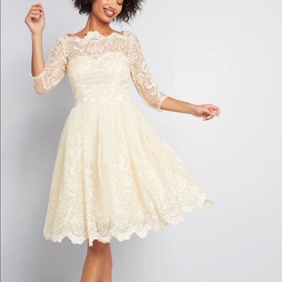 Modcloth Dresses & Skirts - NWT Gilded Grace Wedding Dress by ModCloth